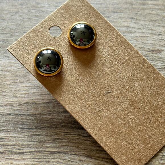 BOGO FREE MIXED METAL STUD STATEMENT EARRINGS - Picture 3 of 3